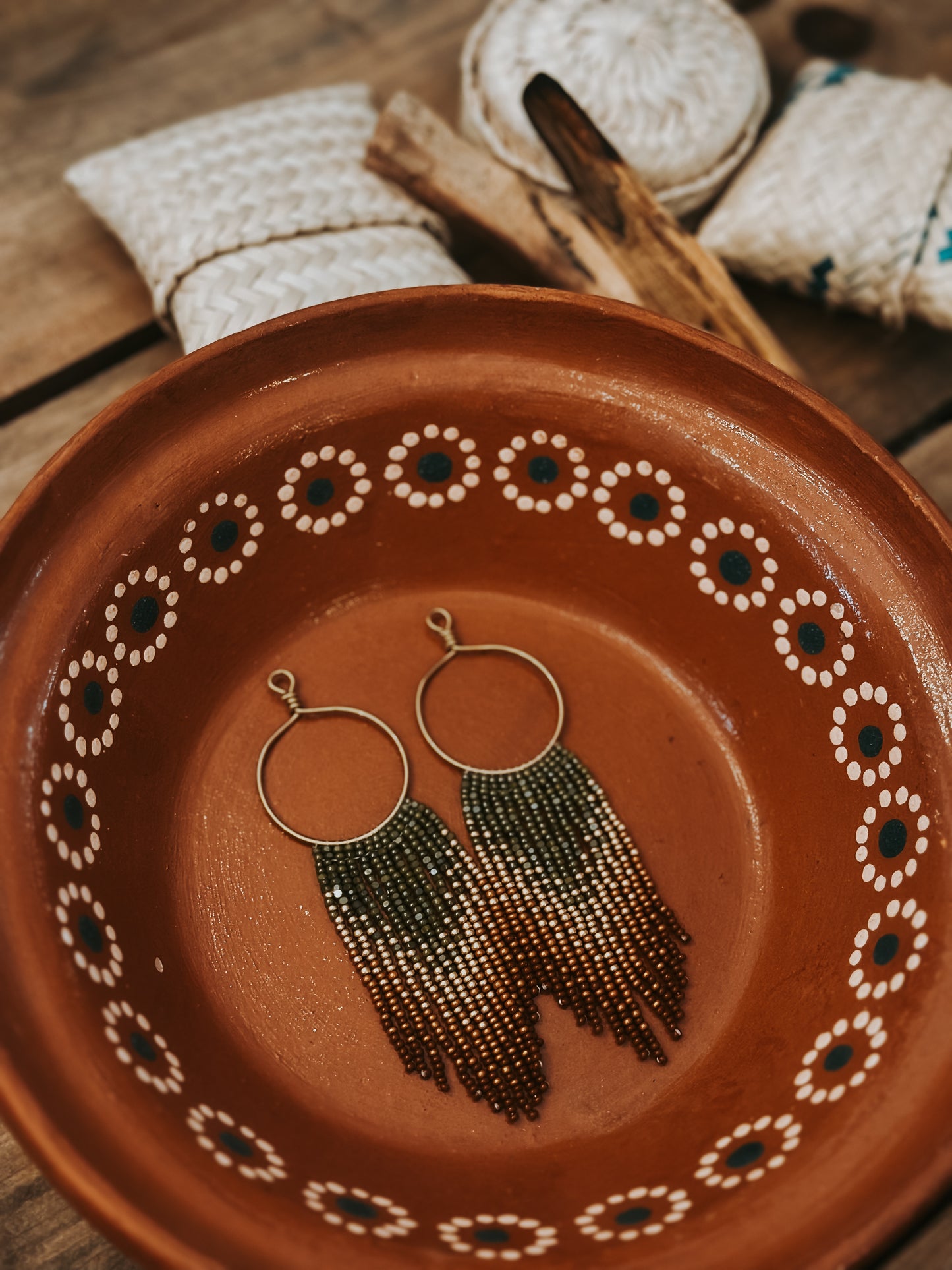 Ranchero Beaded Hoops