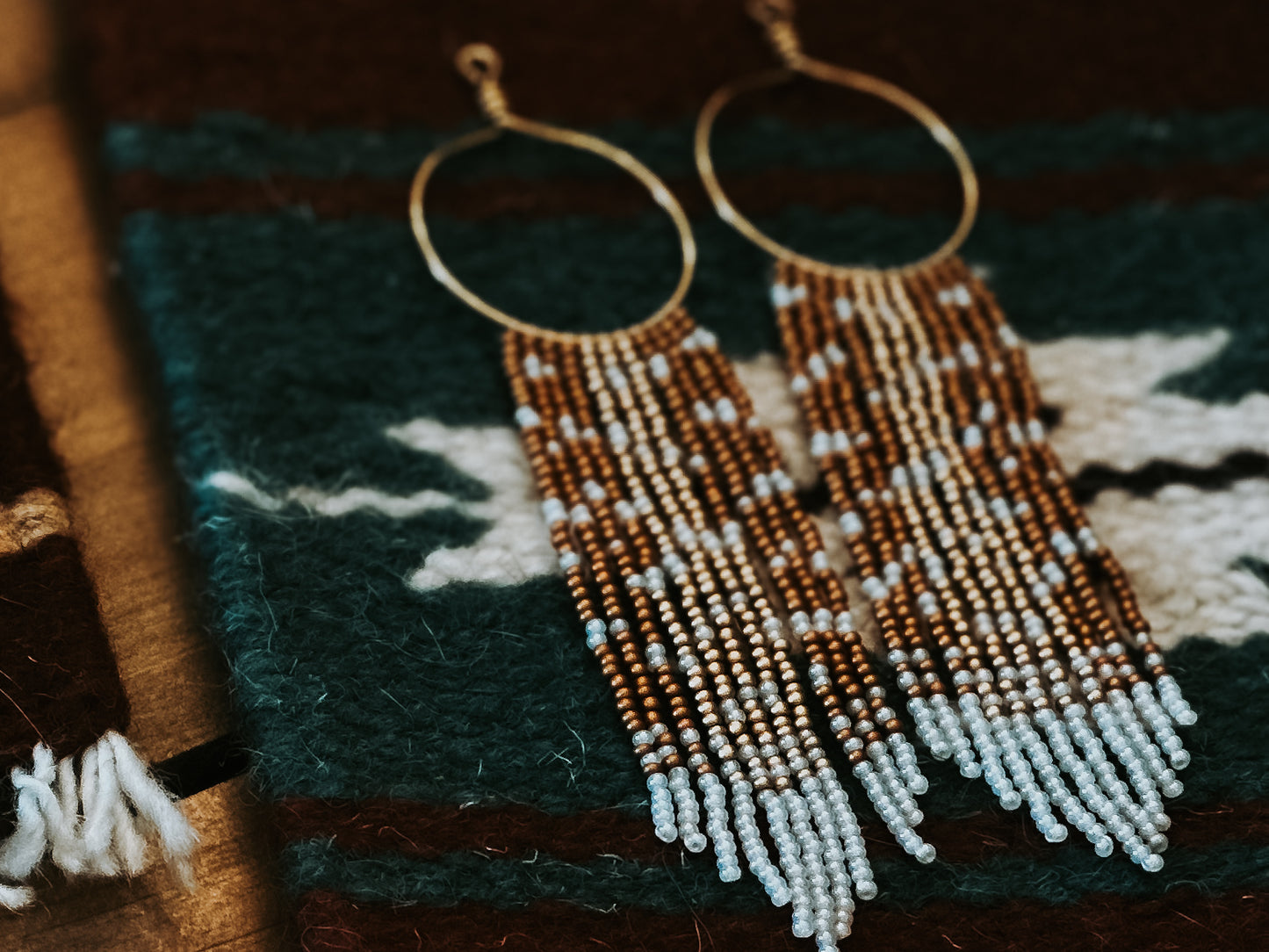 mazatl fawn beaded hoop set-01