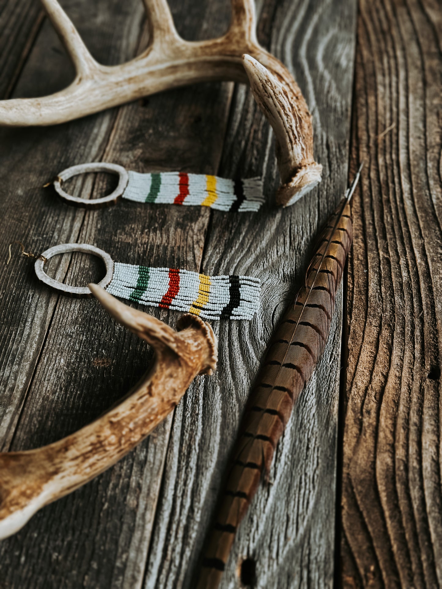 Elk Antler Glacier Blanket Fringe Set