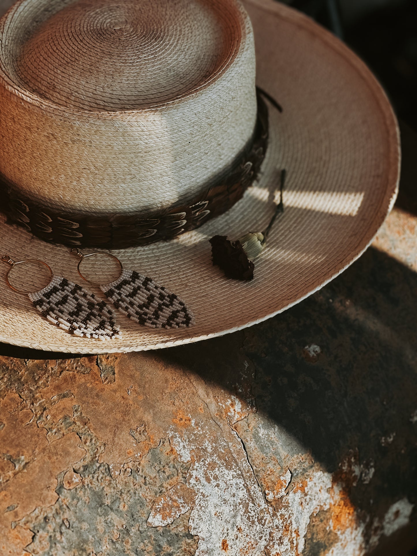 Appaloosa Beaded Hoops Set