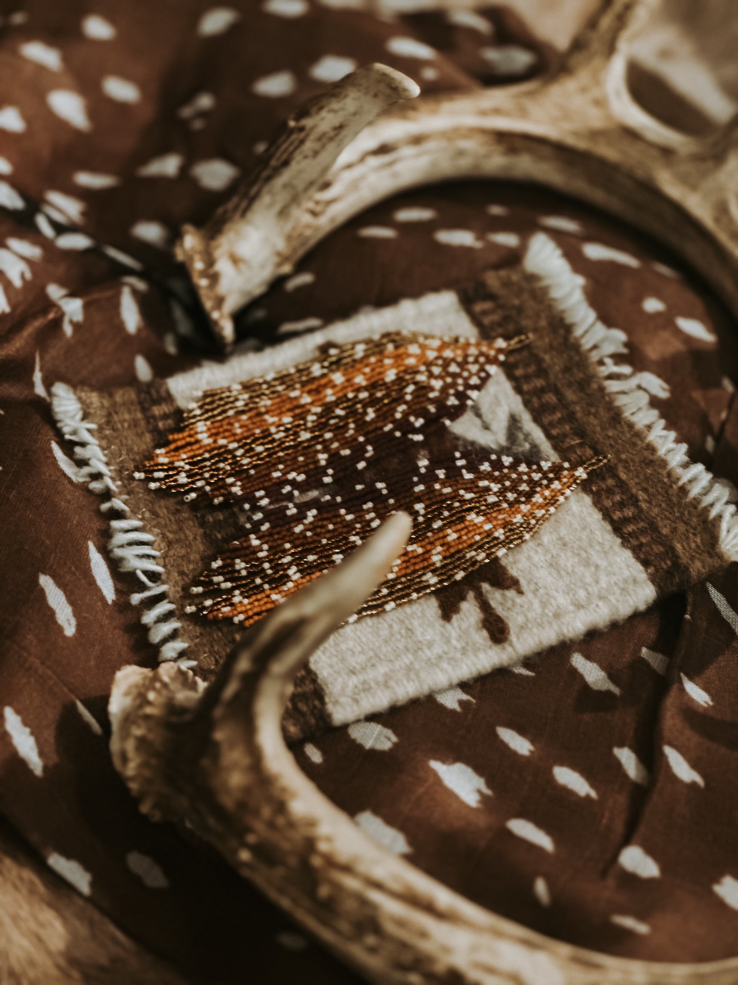 Fawn Beaded Earrings