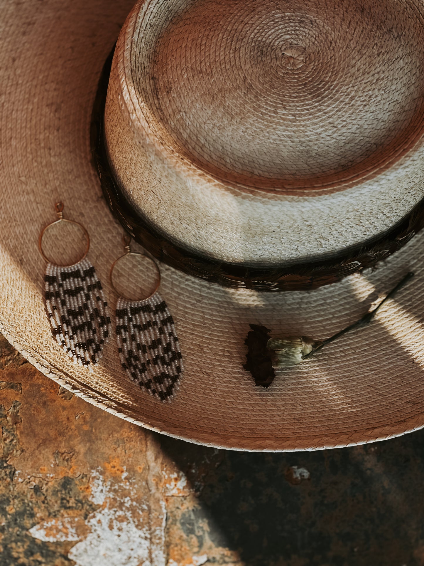 Appaloosa Beaded Hoops Set