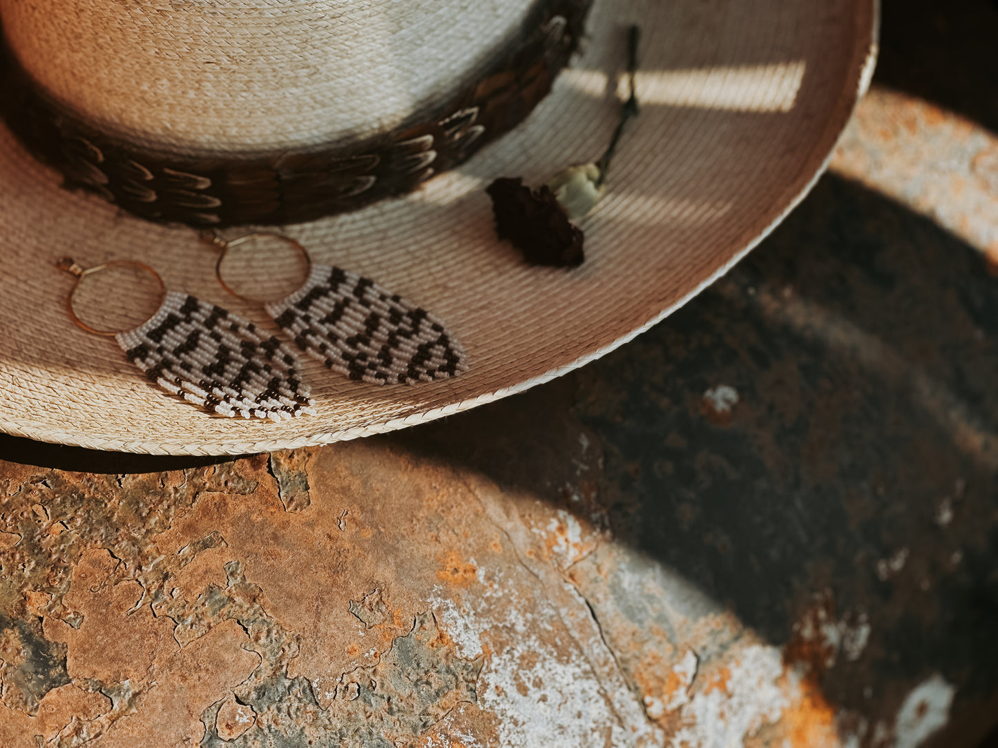 Appaloosa Beaded Hoops Set